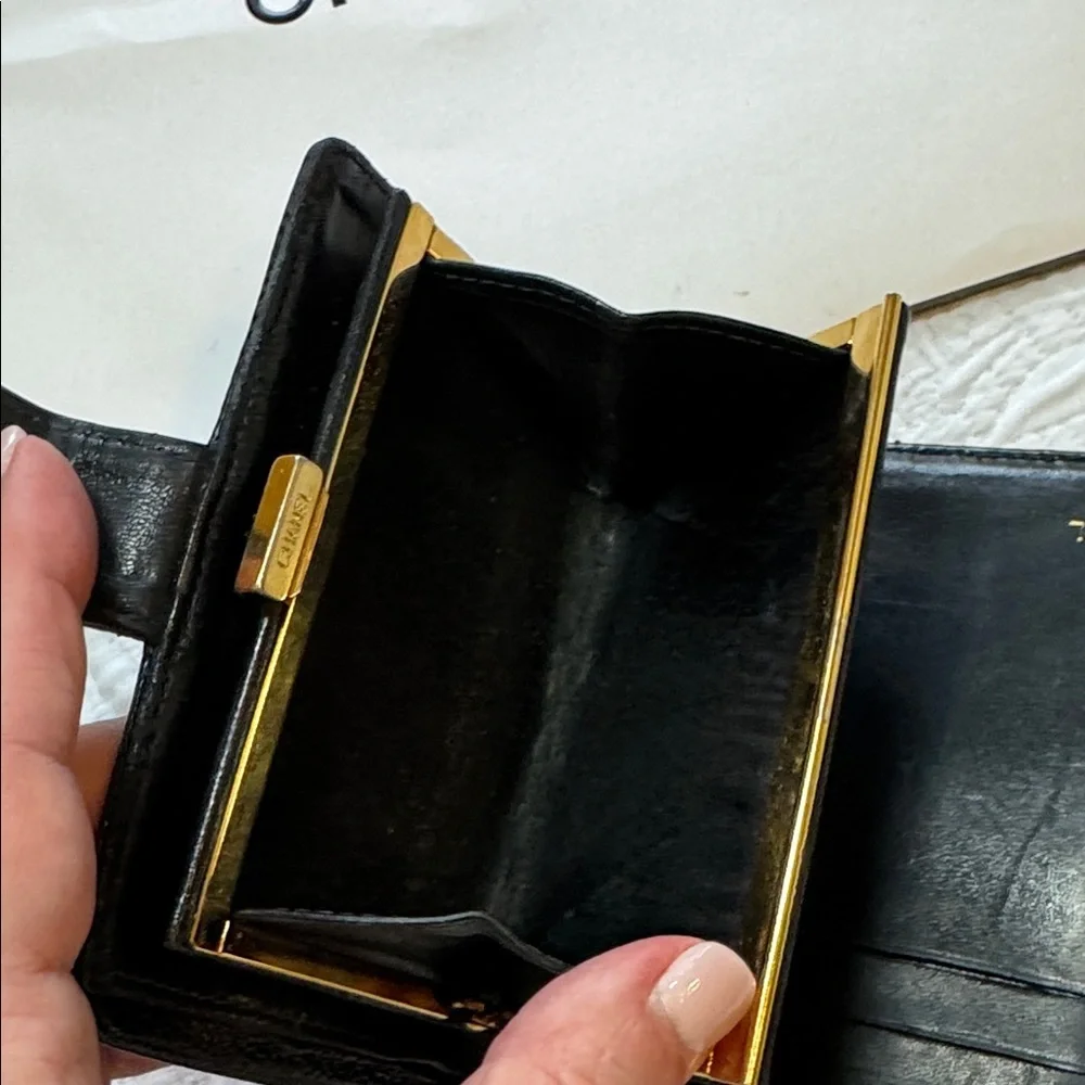 CHANEL Timeless CC Caviar Black Leather Wallet w/COA